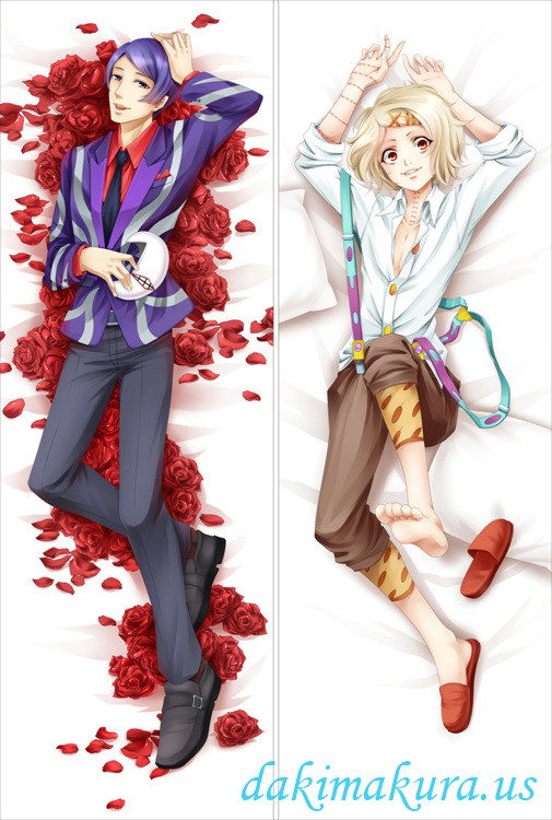 New Anime Tokyo Ghoul Shuu Tsukiyama-JUZO SUZUYA REI Dakimakura Bed Hugging Body Pillow Case